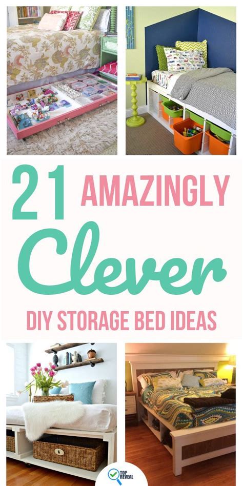 21 Amazingly Clever DIY Storage Bed Ideas - Top Reveal | Diy storage ...