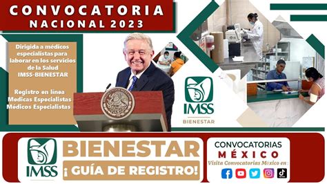 🔴 Convocatoria NACIONAL 2023 🔴 IMSS Bienestar están solicitando médicos especialistas POSTULATE ...