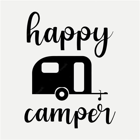 Premium Vector | Happy camper 1