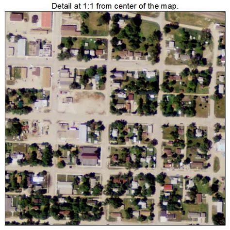 Aerial Photography Map of Leeds, ND North Dakota