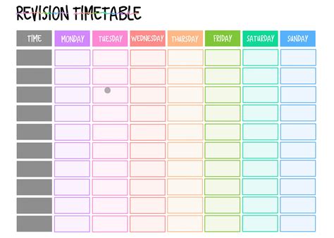 Revision Timetable and Topic Organiser - Etsy Australia