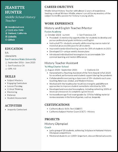 How to Write a Teacher Resume [Plus Free Template]