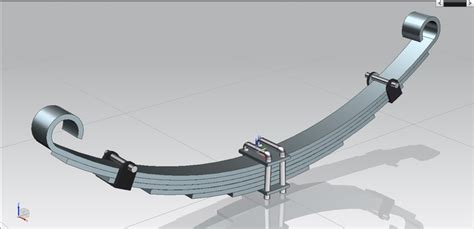 leaf spring - STEP / IGES - 3D CAD model - GrabCAD