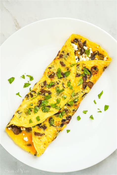 Mushroom Omelette - Sum of Yum