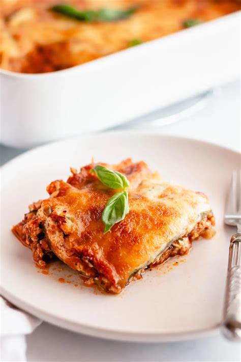 Zucchini Lasagna Recipe - No Sugar No Flour Recipes