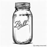 Mason Jar Coloring Pages  Free & Printable sketch template