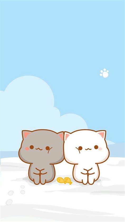 Kawaii cute background wallpaper Cute Cat Wallpaper, Cute Couple Wallpaper, Bear Wallpaper ...