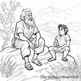 Abraham And Isaac Coloring Pages  Free & Printable sketch template