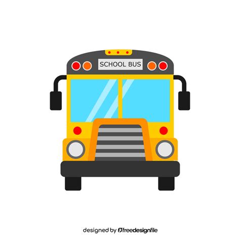 School bus front view clipart free download