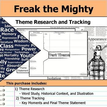 Freak the Mighty - Theme Tracking Notes Etymology & Context Research