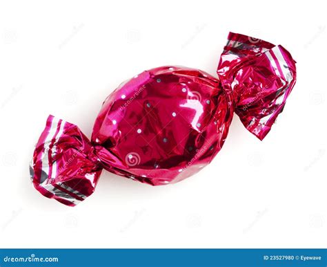 Candy Wrapped In Pink Foil Stock Photo - Image: 23527980