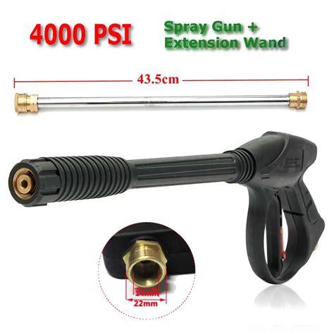 4000psi M22 High Pressure Spray Guns Spraying Washer Extension Wand Nozzles Tips Cleaning Tool ...