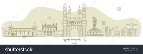 Hyderabad City line art flat vector #Ad , #Sponsored, #line#City# ...