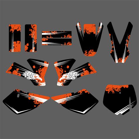 Team Graphics Background Decals Sticker For KTM SX50 2002-2008