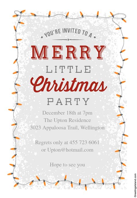 13 Free Christmas Party Invitations That You Can Print