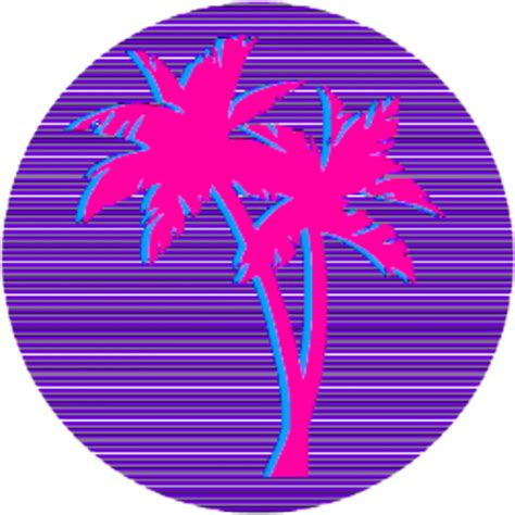 1024 X 1024 1 - Palm Tree Vaporwave Png Clipart - Full Size Clipart (#3812180) - PinClipart