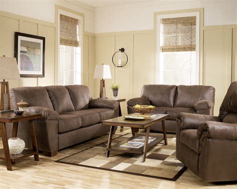 Amazon Walnut Living Room Set from Ashley (67505) | Coleman Furniture