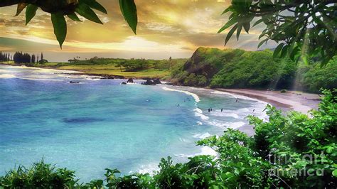 Hamoa Beach Hana Maui Hawaii Photograph by Michele Hancock