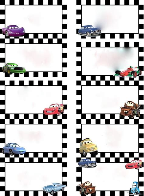 Free cars birthday party printables – Artofit