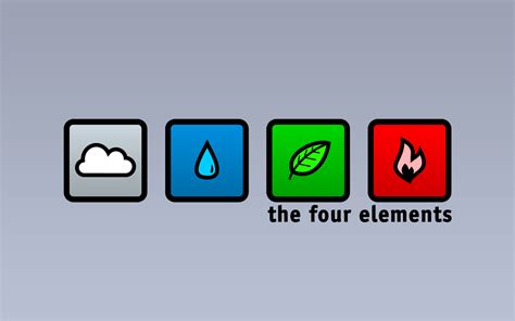 Four Elements Minimalism Graphic Design Elements Wallpaper - Resolution:1600x1000 - ID:363535 ...