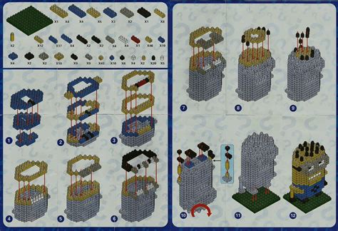 nanoblocks/ micro diamond blocks instructions diagram Lego Design, Legos, Minions, 3d Printing ...