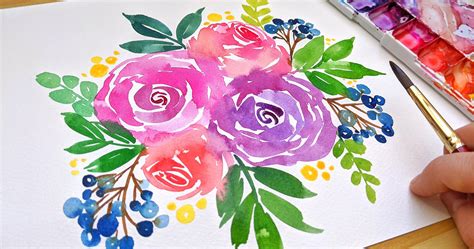 Watercolor Flower Bouquet | Best Flower Site