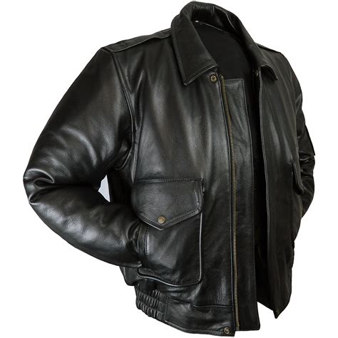 Black Aviator Leather Jacket