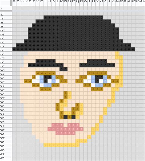 Pixel Art Template on Google Sheets — Spreadsheet Man