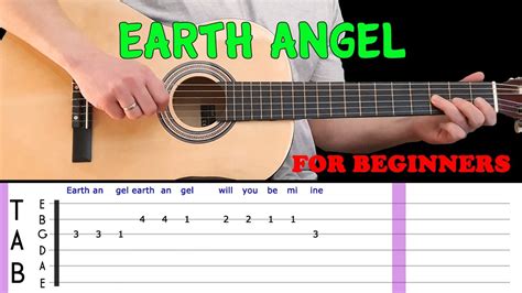 EARTH ANGEL | Easy guitar melody lesson for beginners (with tabs) - The ...