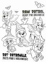 Paw Patrol Halloween Coloring Pages sketch template