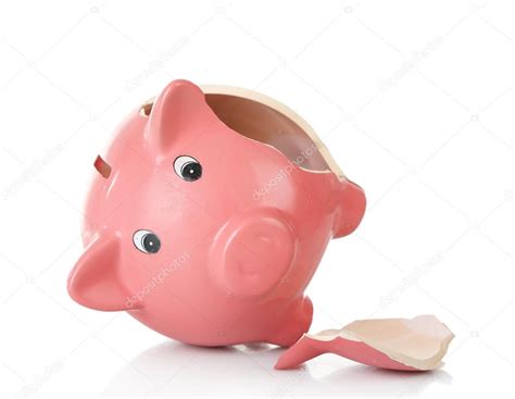 Broken piggy bank — Stock Photo © belchonock #101661580