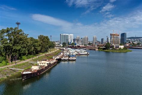 Port on the Danube in the City of Oltenita, Romania Editorial Photo - Image of port, waters ...