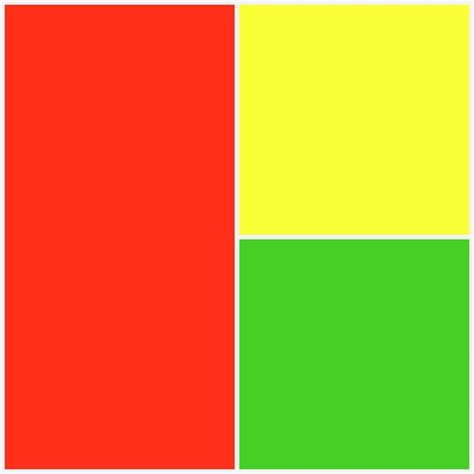 Color Trio Red × Yellow × Green | Color palette yellow, Yellow colour ...