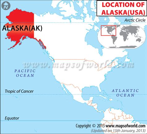 Where is Alaska on the Map | Where is Alaska Located