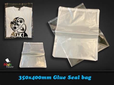 Plastic T-Shirt Packaging Bags -350x400mm 25Pk - Magic Transfer