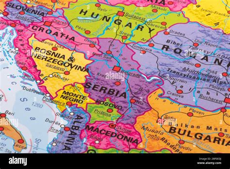 Map Of Serbia High Resolution Stock Photography and Images - Alamy