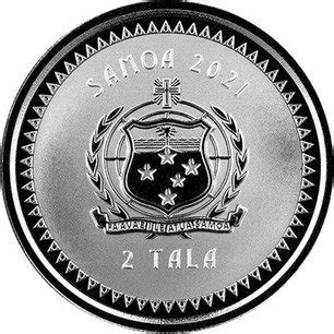 Samoan 1 Oz Silver 2 Tala "Pacific Mermaid" 2021 | coinscatalog.NET