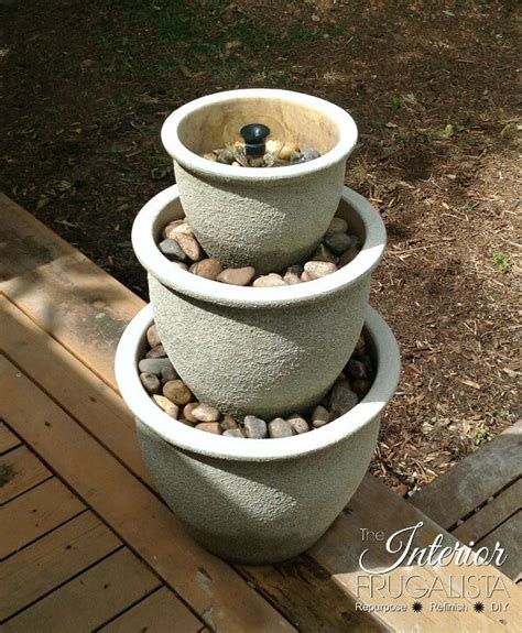 How To Build A Water Fountain Using Pots - Encycloall