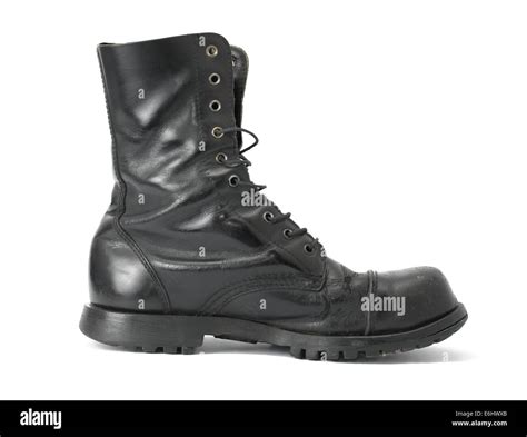 Black combat boots hi-res stock photography and images - Alamy