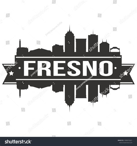 Fresno California Usa Skyline Silhouette Design Stock Vector (Royalty Free) 1008976921 ...