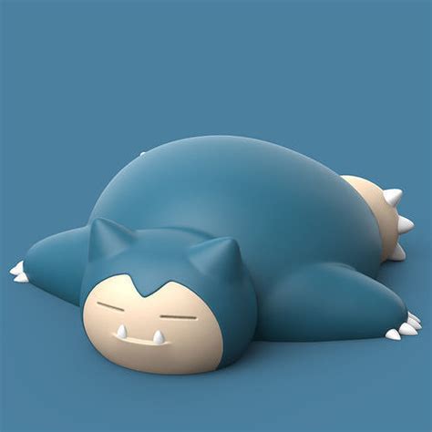 POKEMON - SNORLAX SLEEPING 3D model 3D printable | CGTrader