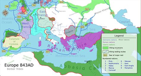 File:Europe 843ad viking incursions map.png - Wikimedia Commons