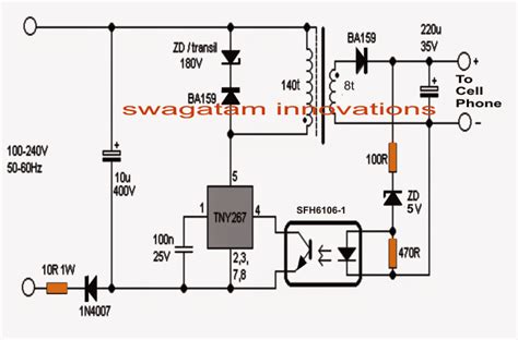 12v Mobile Phone Charger Circuit Diagram