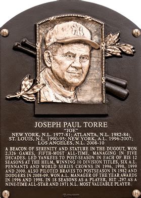 Torre, Joe | Baseball Hall of Fame