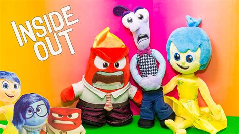 INSIDE OUT Plush Joy, Anger and Fear Toy Review - YouTube