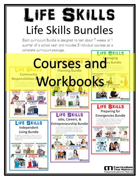 Life Skills: Course and Workbook Bundles - Curriculum That Matters