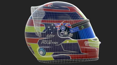 F1 Oscar Piastri Helmet 2023 - 3D Model by Cactus3D