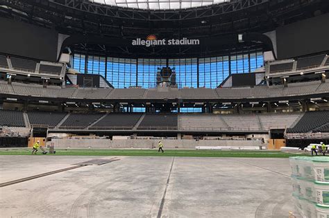 Synthetic Turf Installation at Allegiant Stadium - Lloyd Sports ...