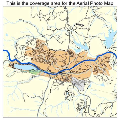 Aerial Photography Map of Truckee, CA California