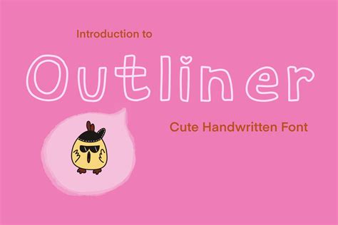 Outliner Font by jennythip · Creative Fabrica